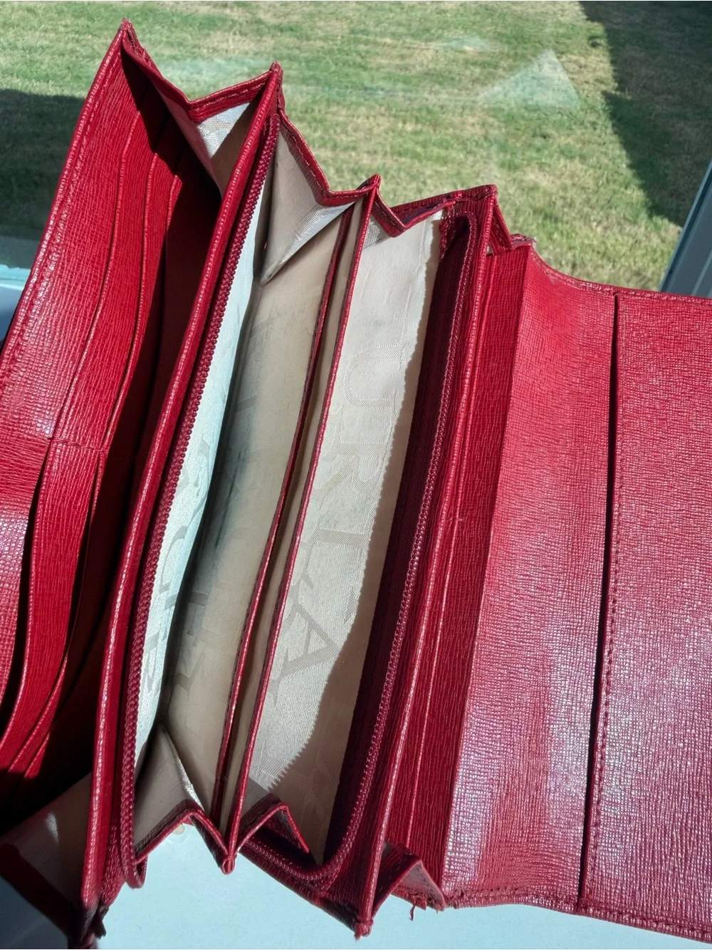 Furla structured clutch